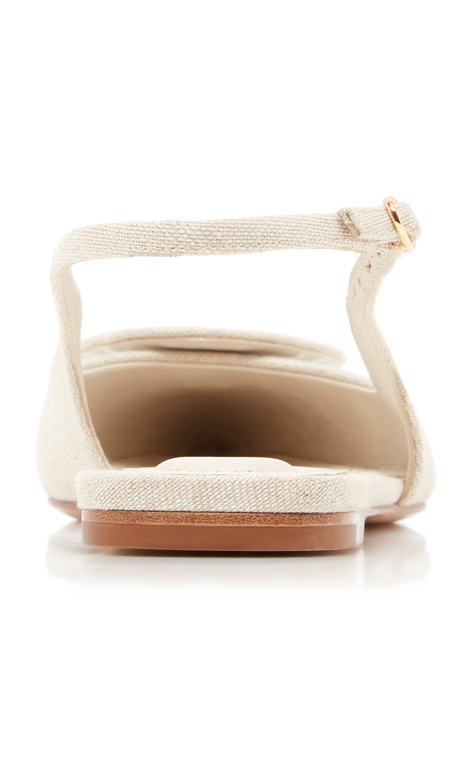 Jacquemus Duelo P Canvas Slingback Flats