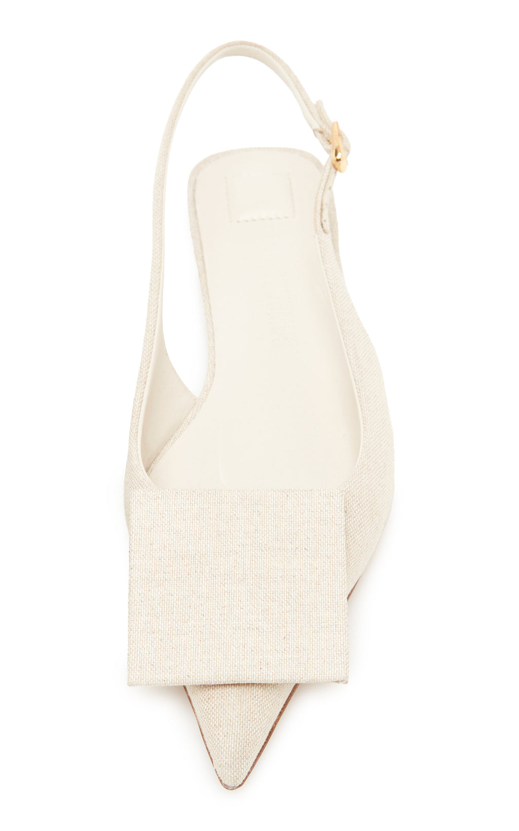 Jacquemus Duelo P Canvas Slingback Flats