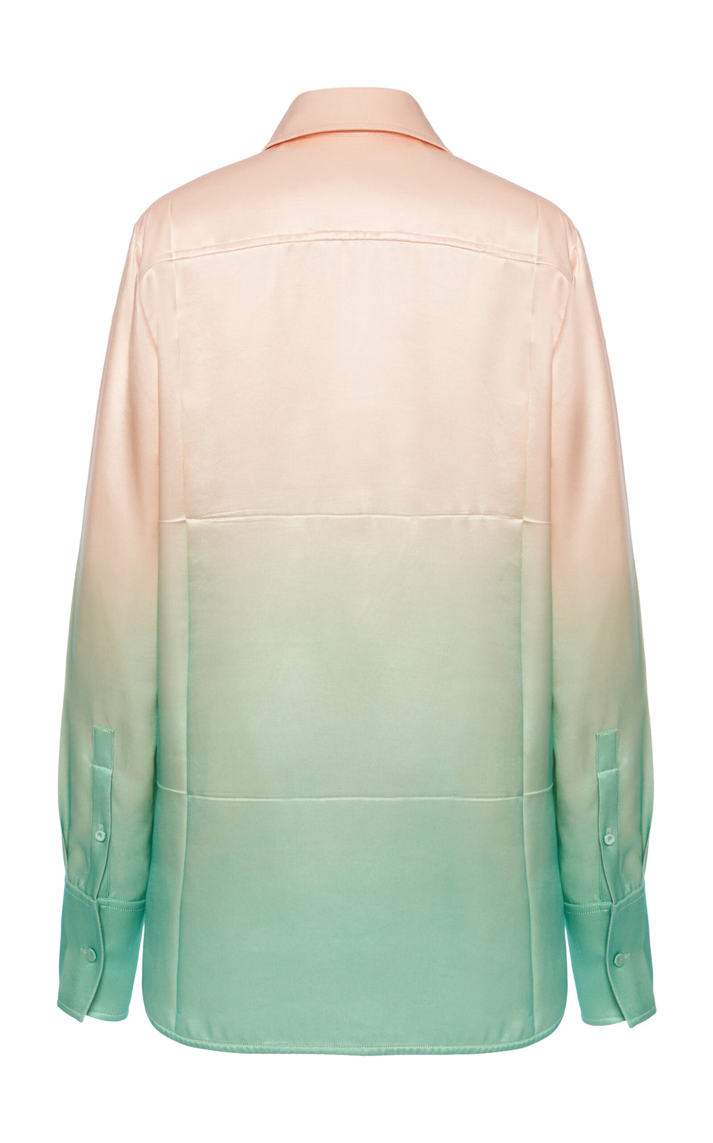 Jil Sander Tie-Detailed Ombré Satin Shirt