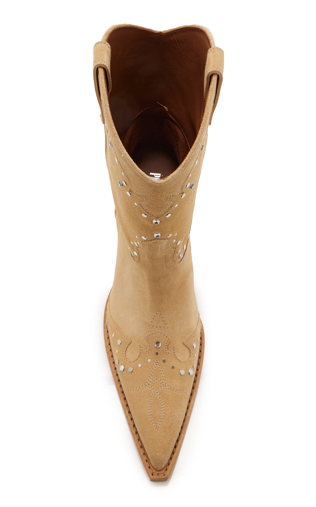 Paris Texas Janice Studded Suede Western Boots