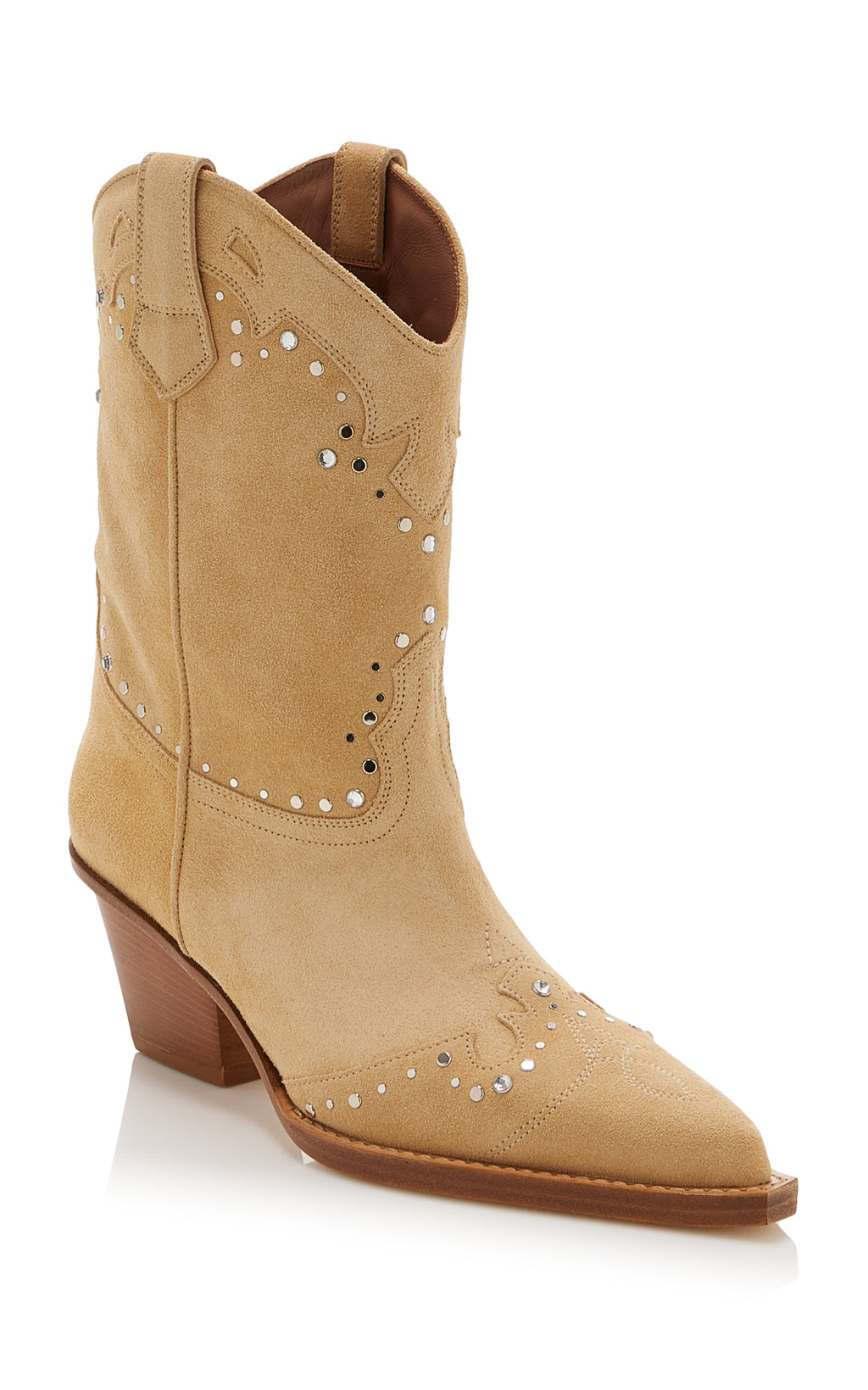 Paris Texas Janice Studded Suede Western Boots