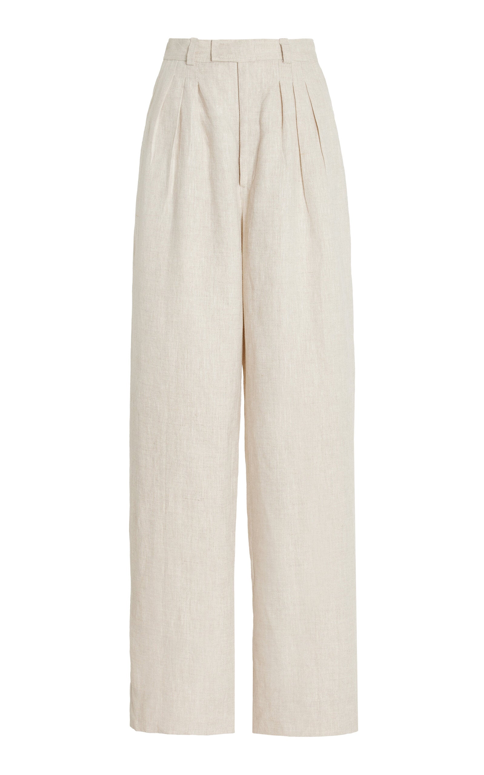 Pantalon large en lin plissé Louis exclusif à Posse
