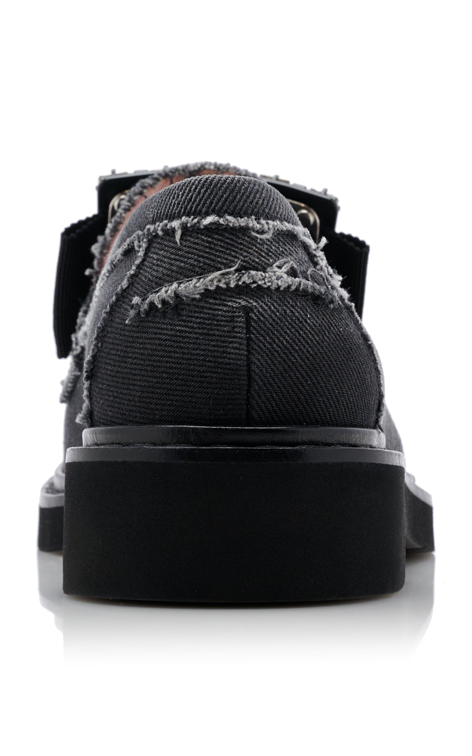Roger Vivier Viv Rangers Crystal-Embellished Denim Loafers