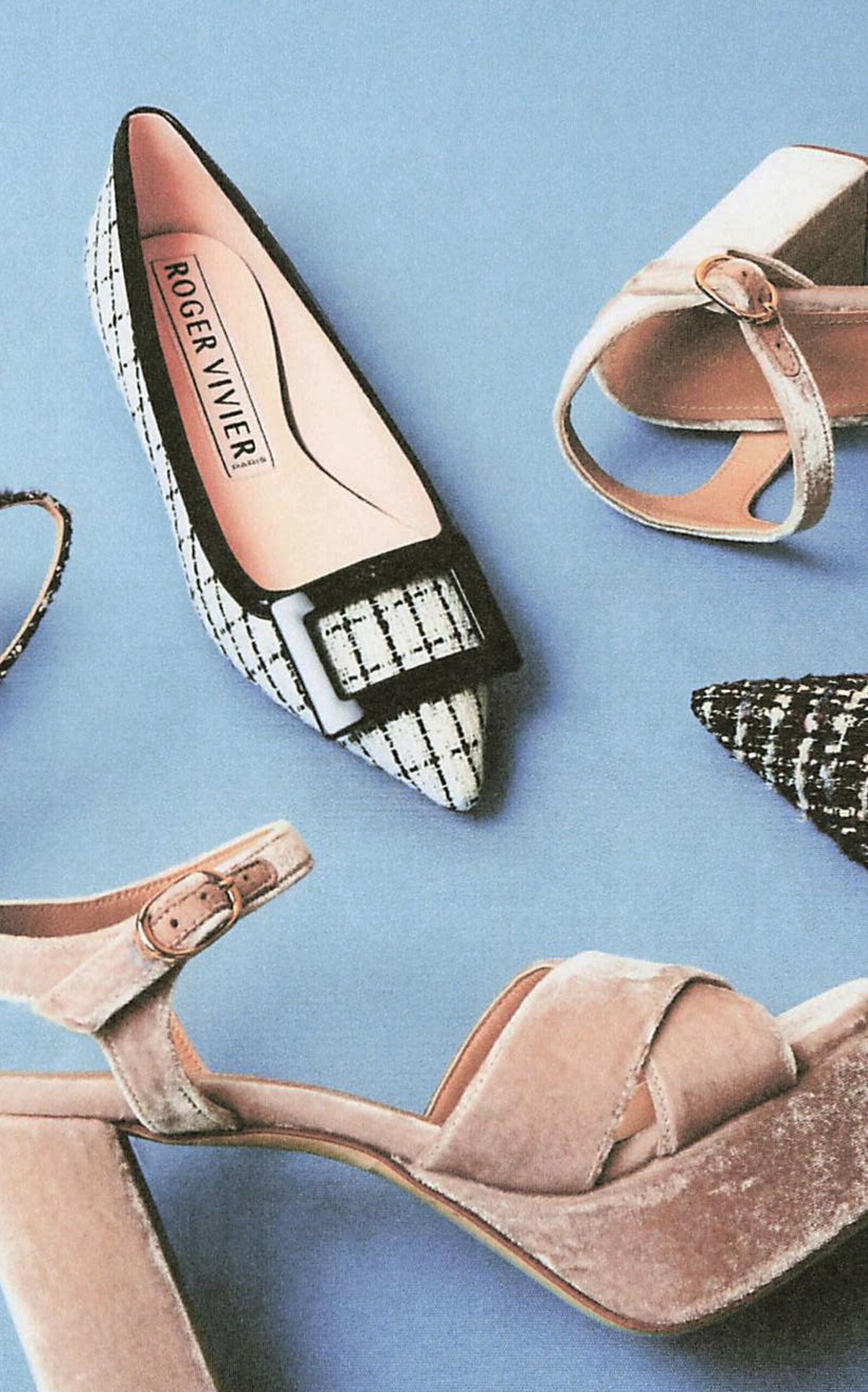 Roger Vivier Gommettine Patent Leather-Trimmed Tweed