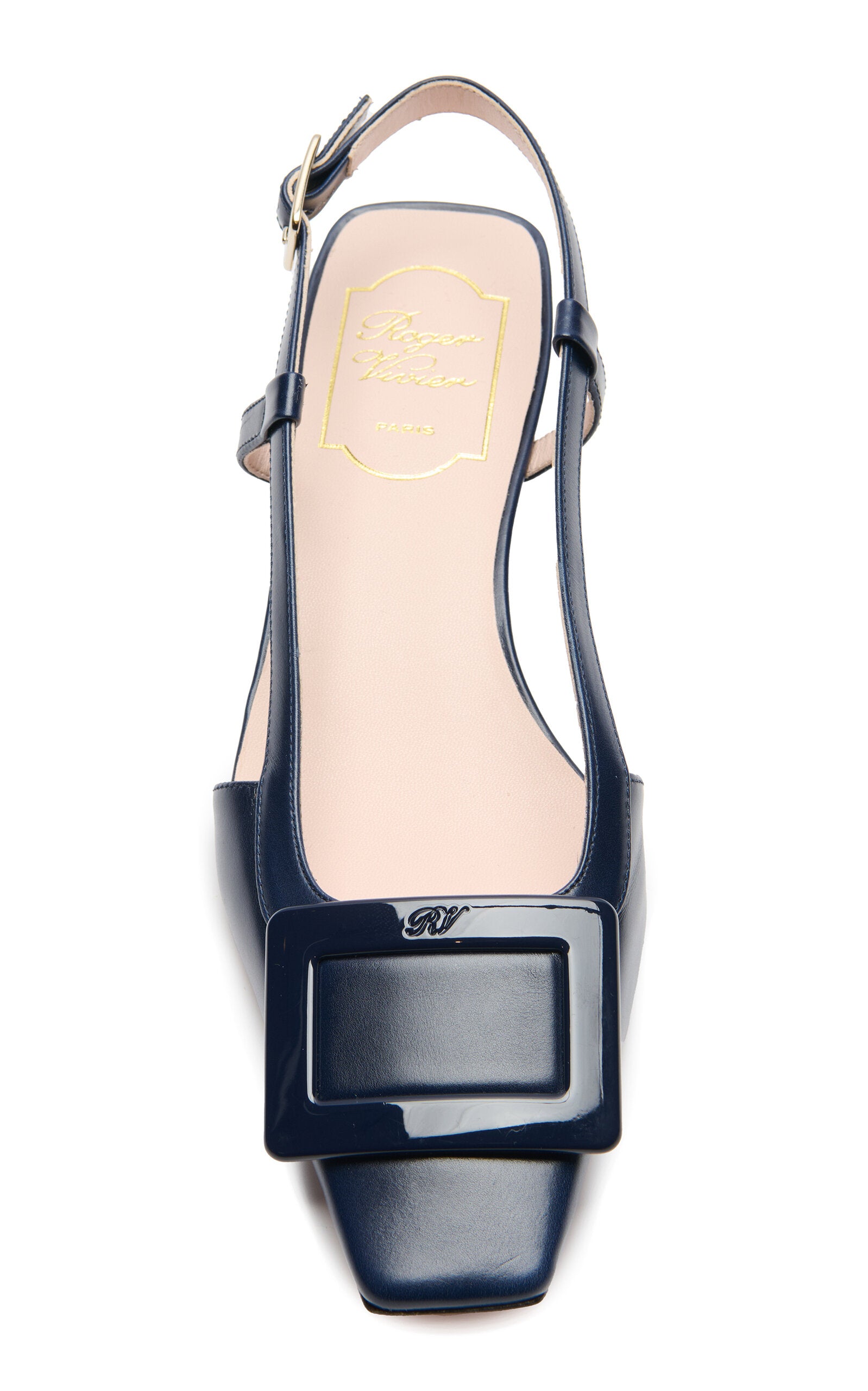 Roger Vivier BV Leather Slingback Flats