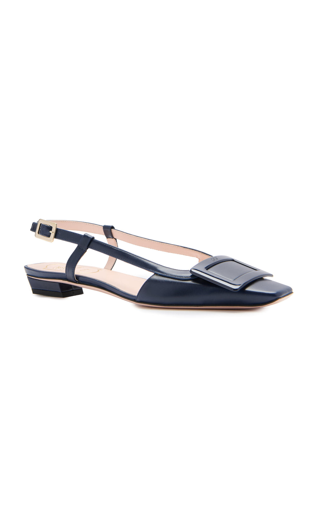 Roger Vivier BV Leather Slingback Flats