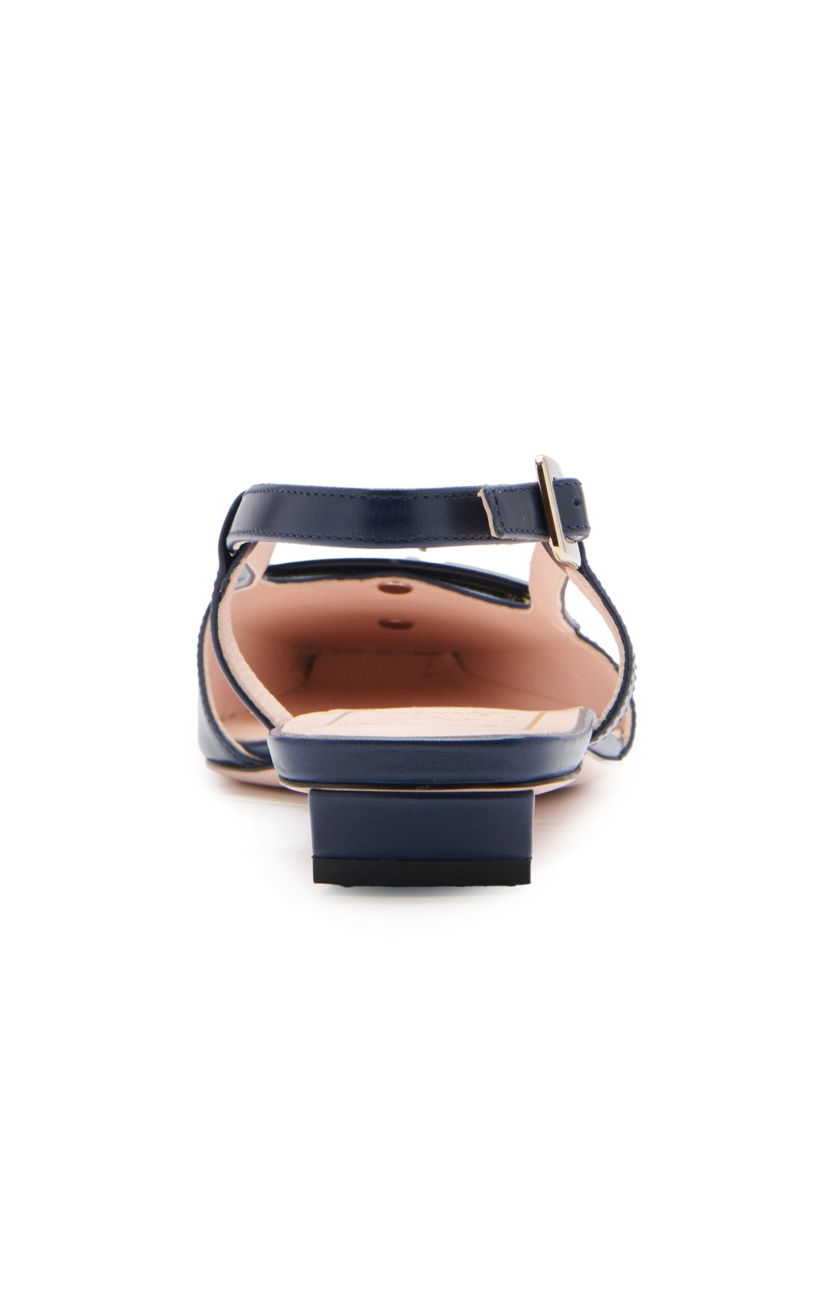 Roger Vivier BV Leather Slingback Flats