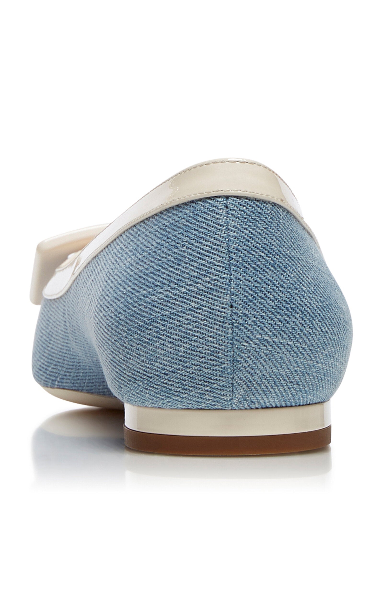 Roger Vivier Gommettine Denim Flats