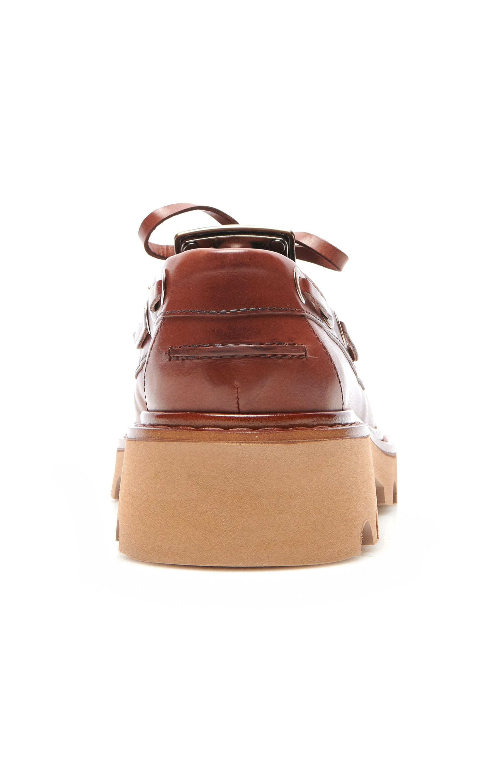 Roger Vivier Viv Rangers Leather Boat Shoes
