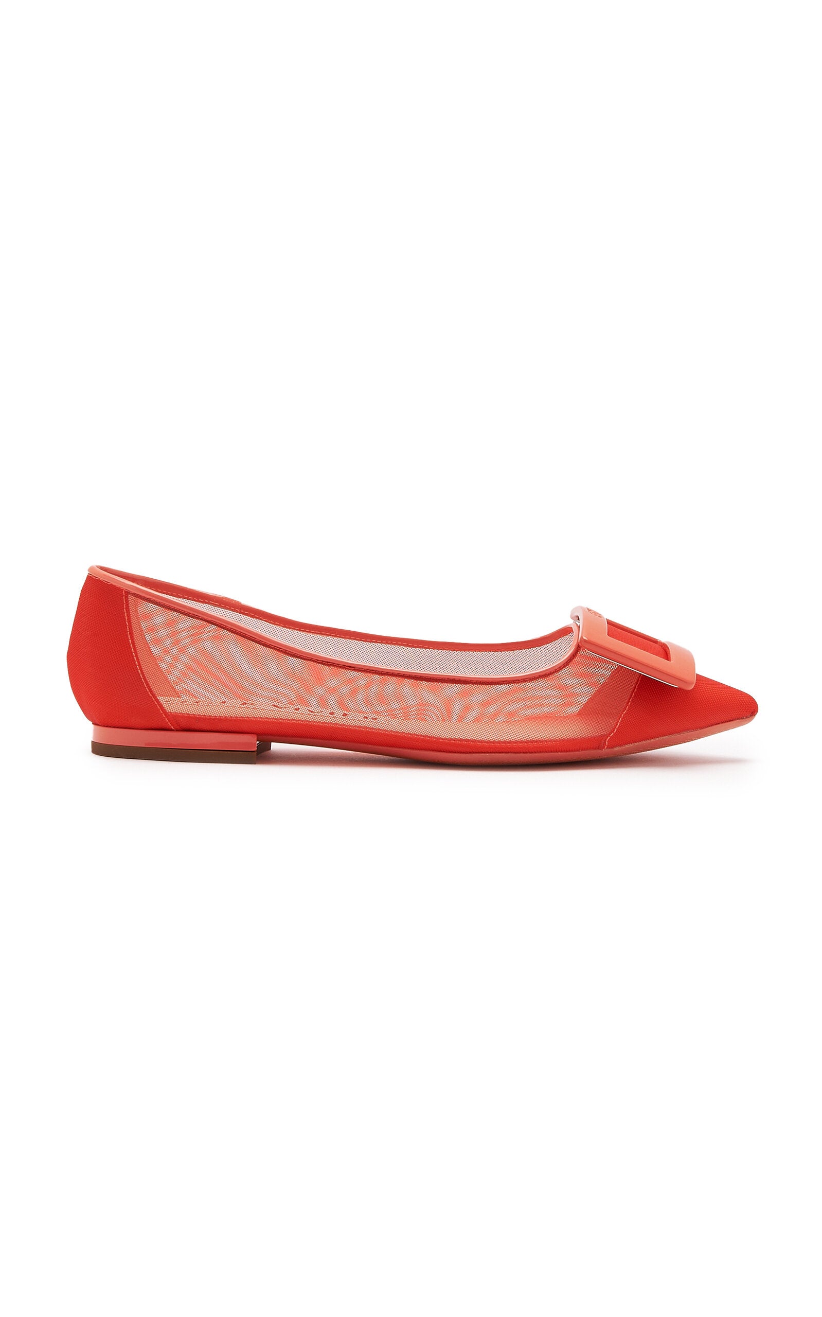 Roger Vivier Gommettine Mesh Ballerina Flats