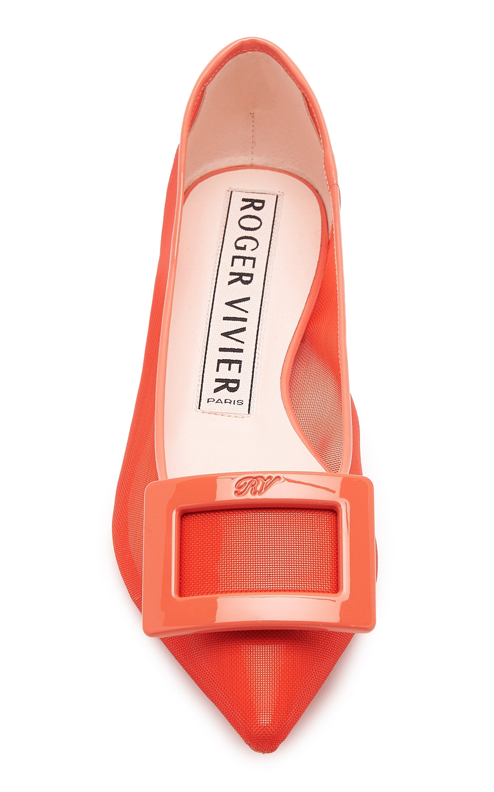 Roger Vivier Gommettine Mesh Ballerina Flats