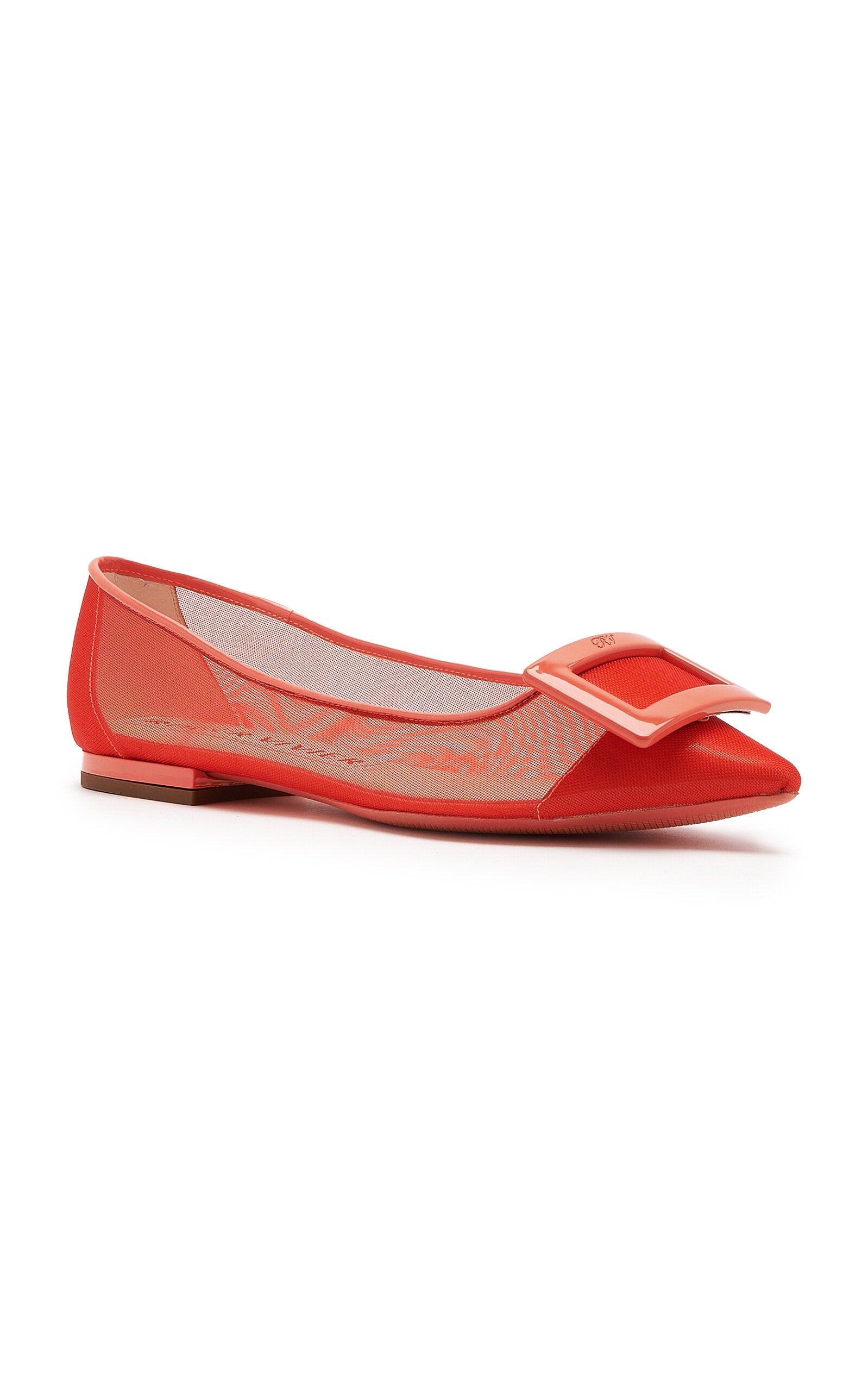 Roger Vivier Gommettine Mesh Ballerina Flats