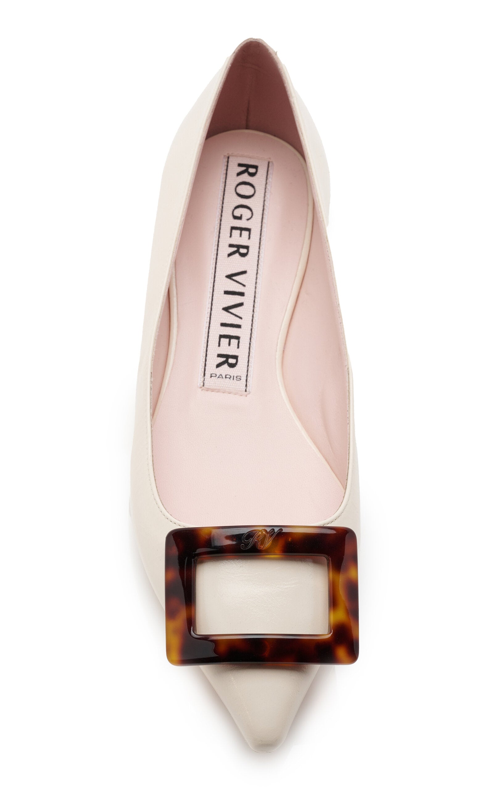 Roger Vivier Gommettine Leather Flats