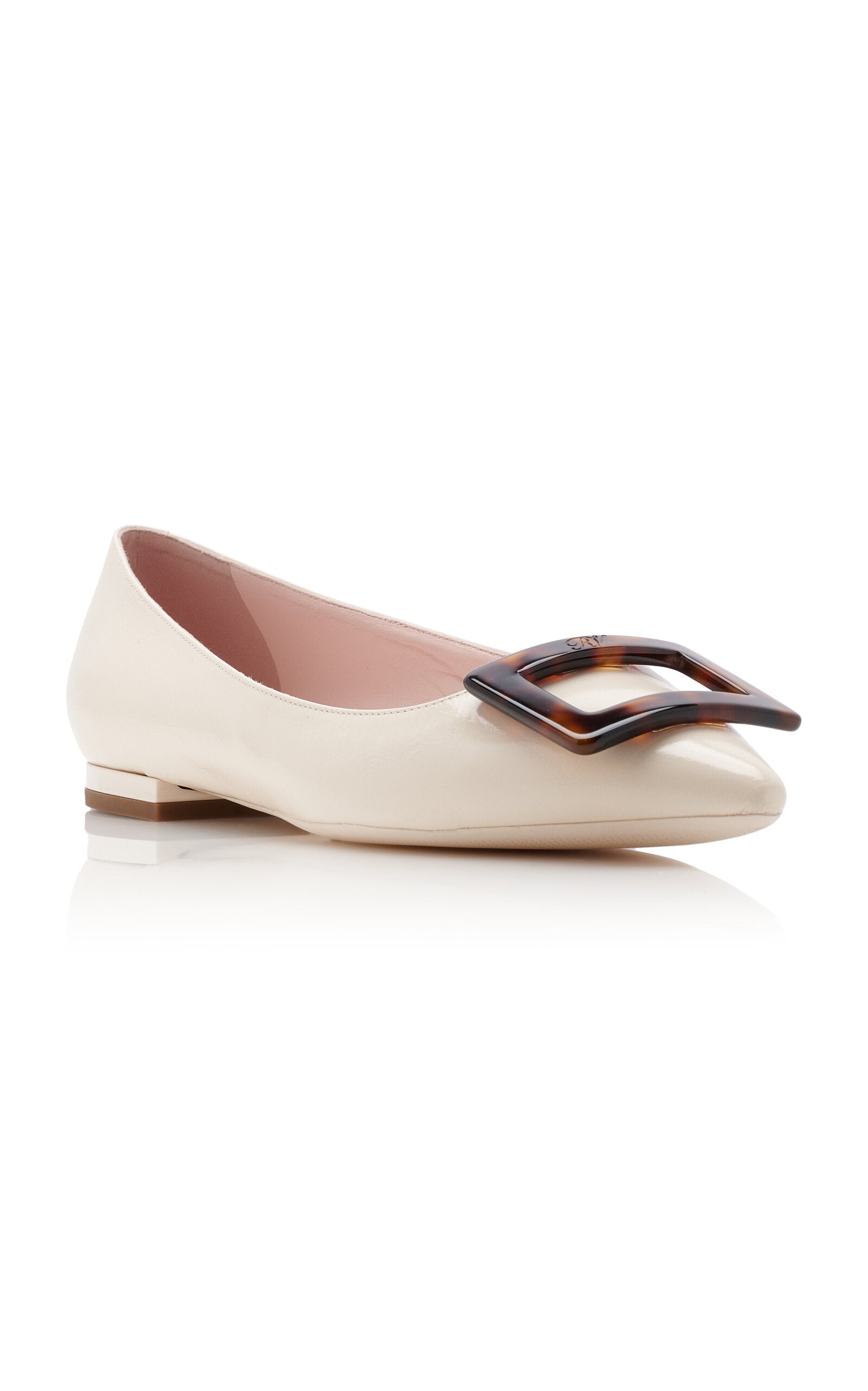 Roger Vivier Gommettine Leather Flats