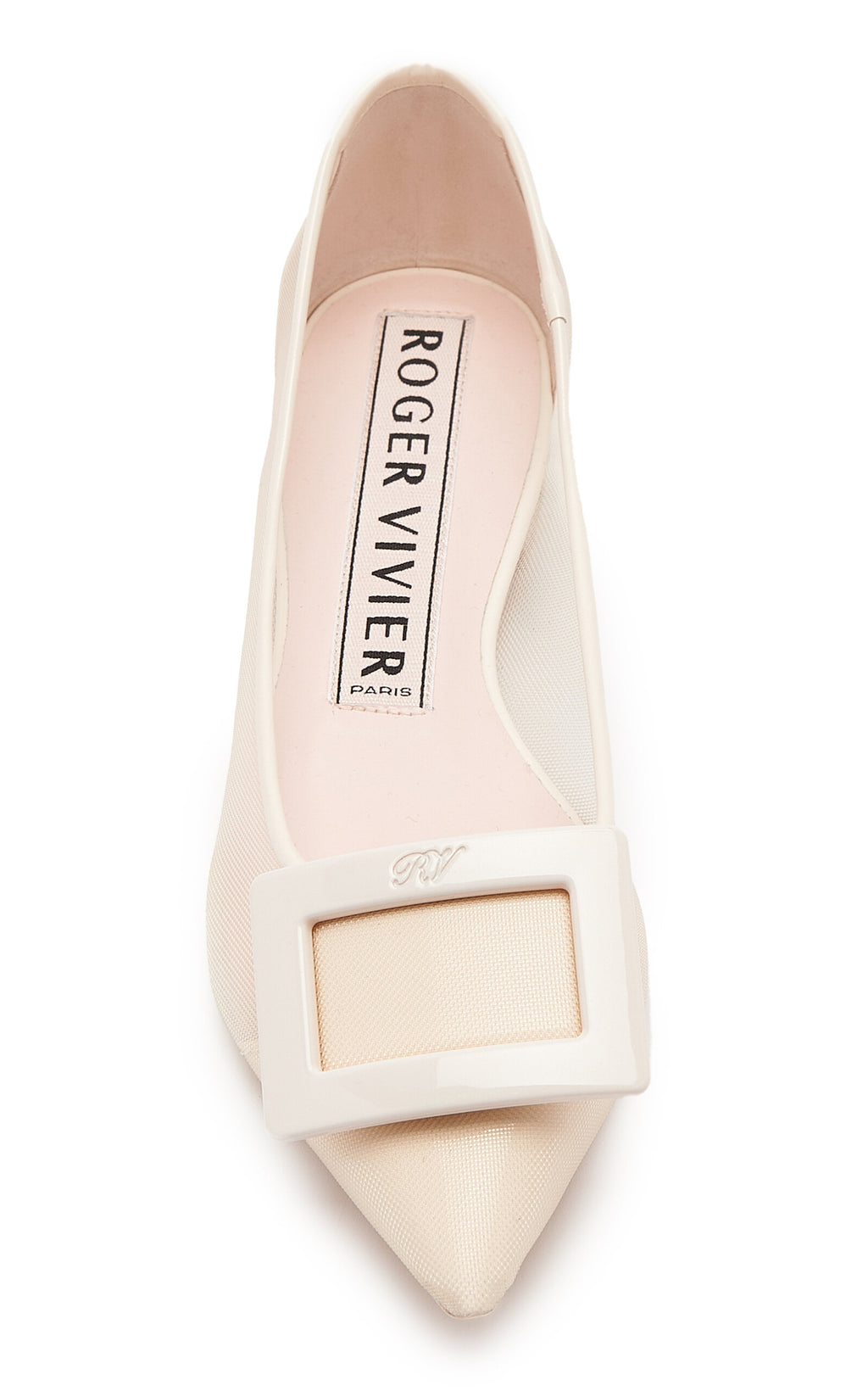 Roger Vivier Gommettine Mesh Ballerina Pumps