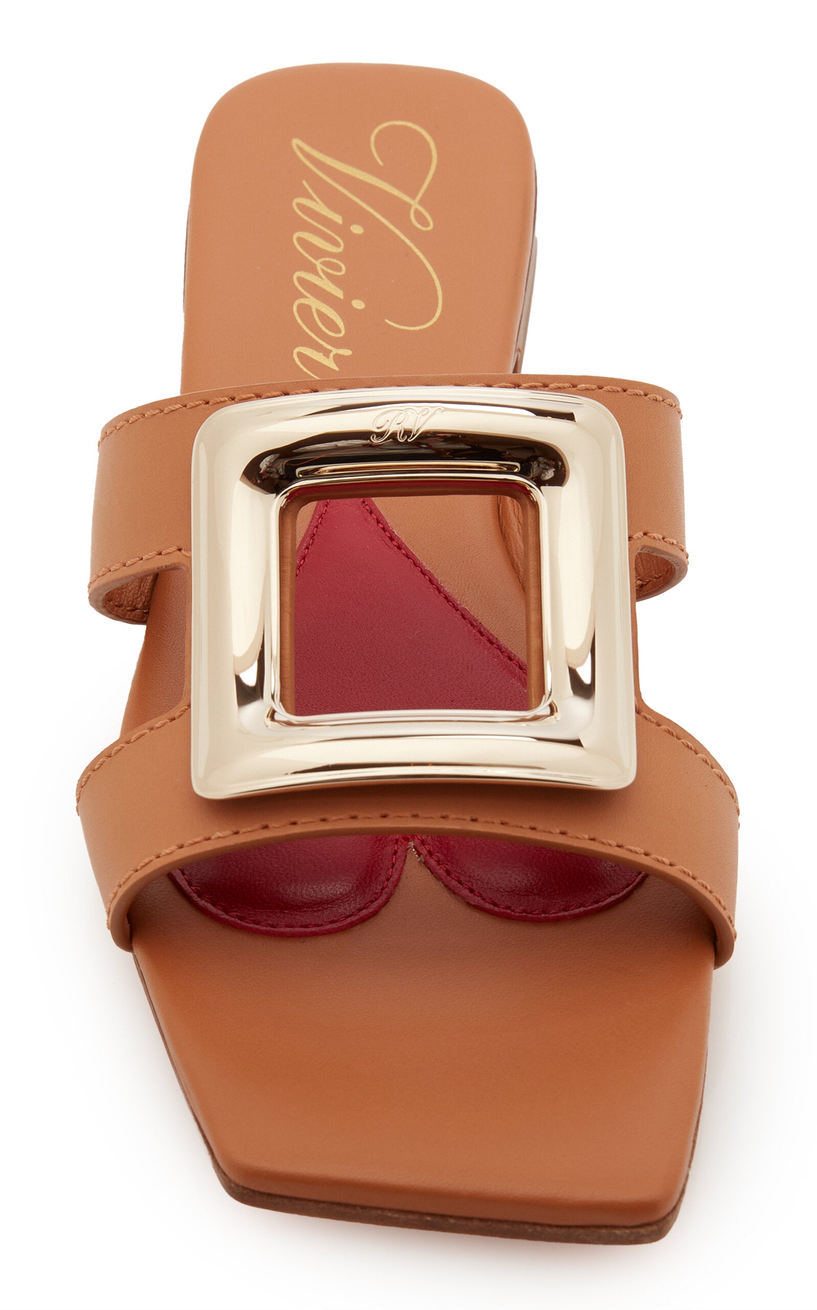 Roger Vivier New Metal Leather Sandals