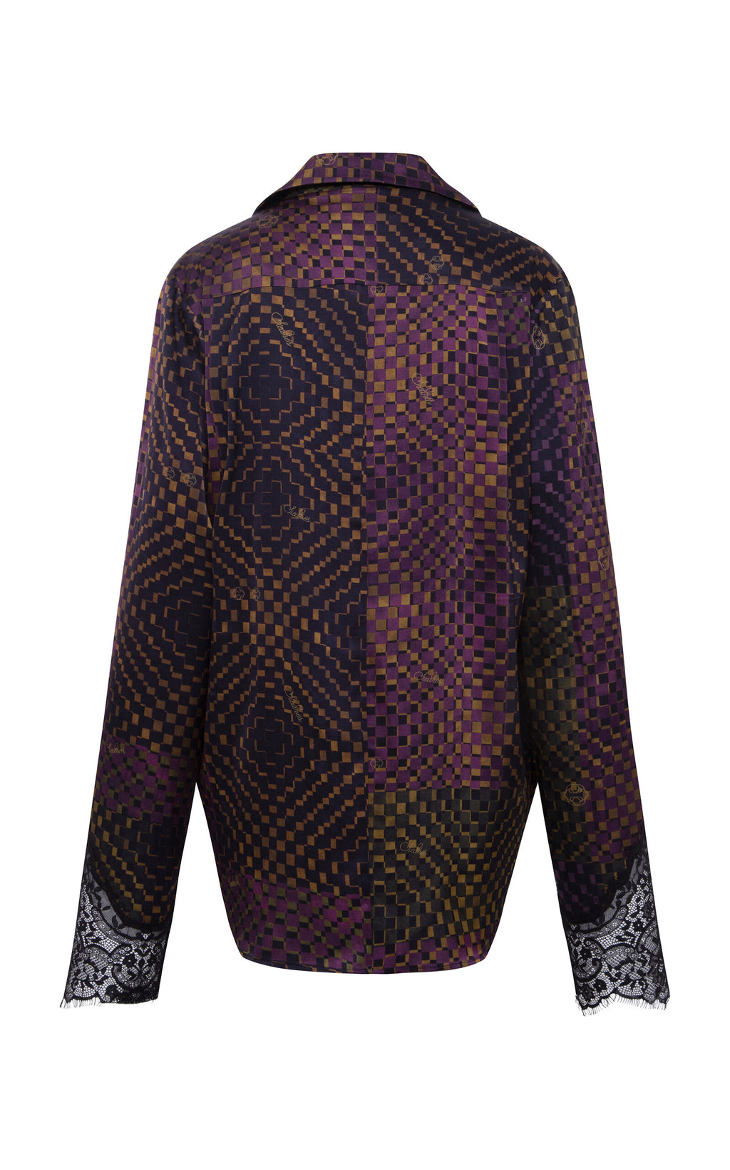 SIEDRÉS Micla Patchwork Satin Top