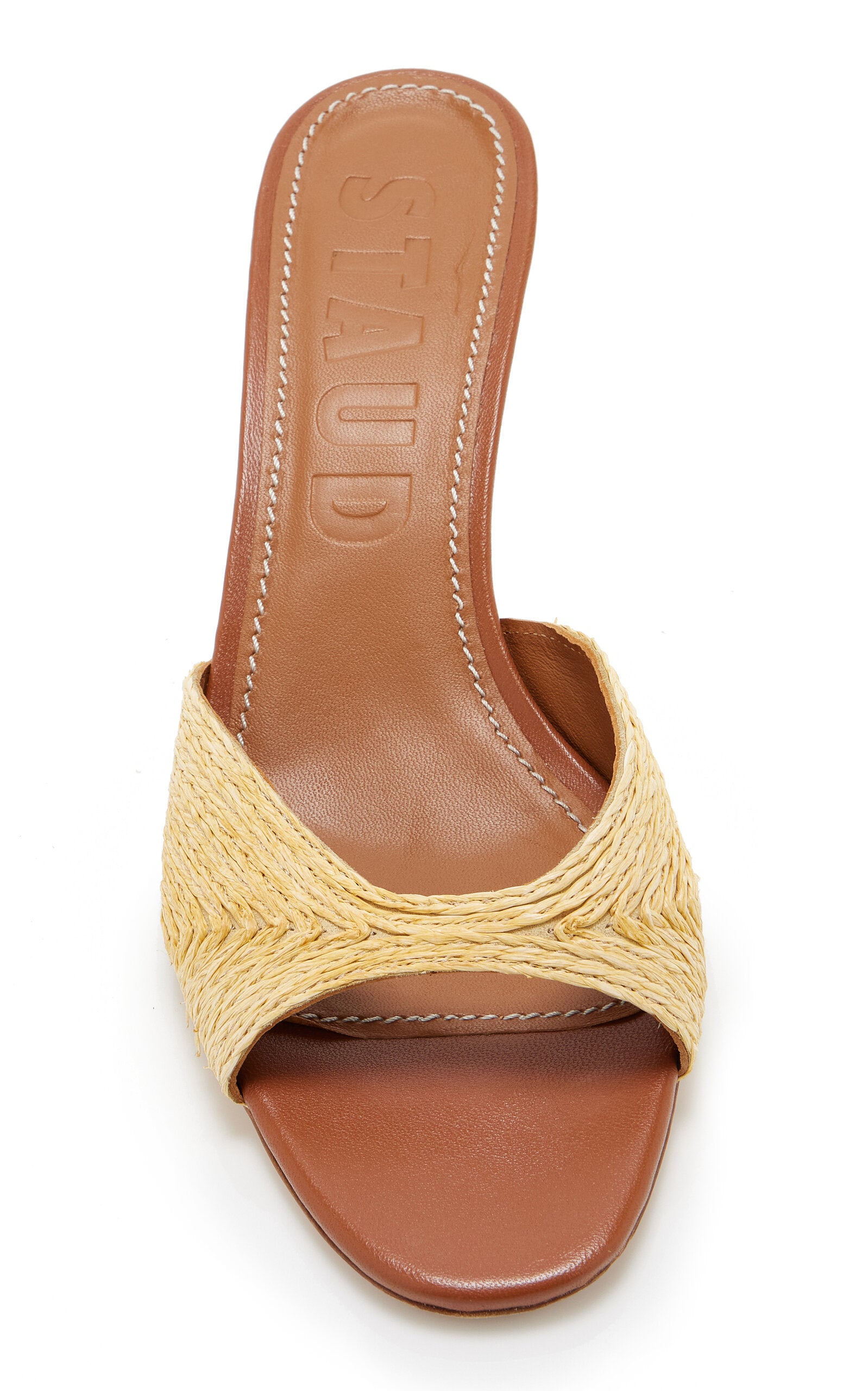 STAUD Brigitte Raffia Mules