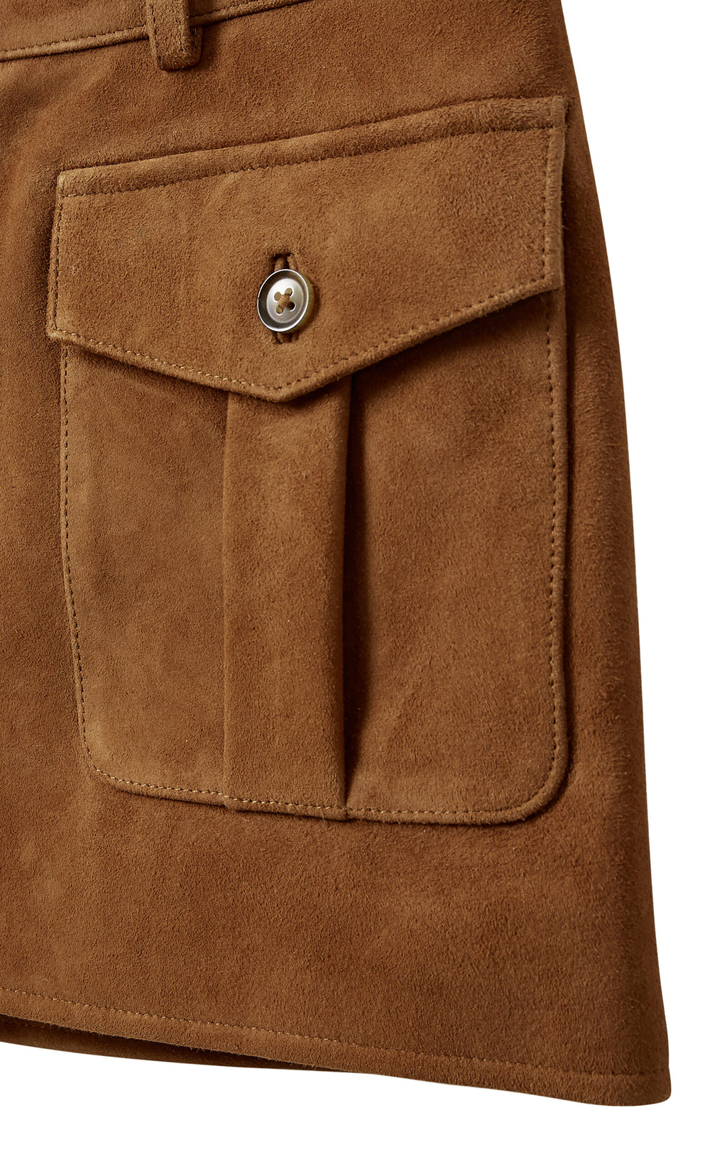 THE GARMENT Goatskin Suede Mini Skirt