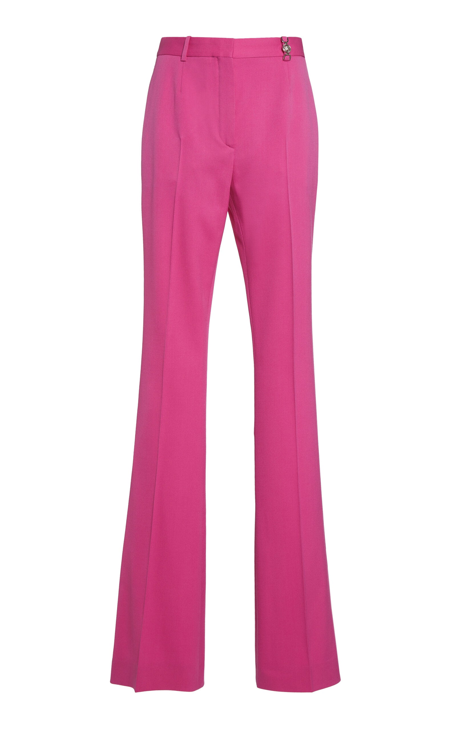 Pantalon évasé en gabardine de laine stretch Versace La Vacanza