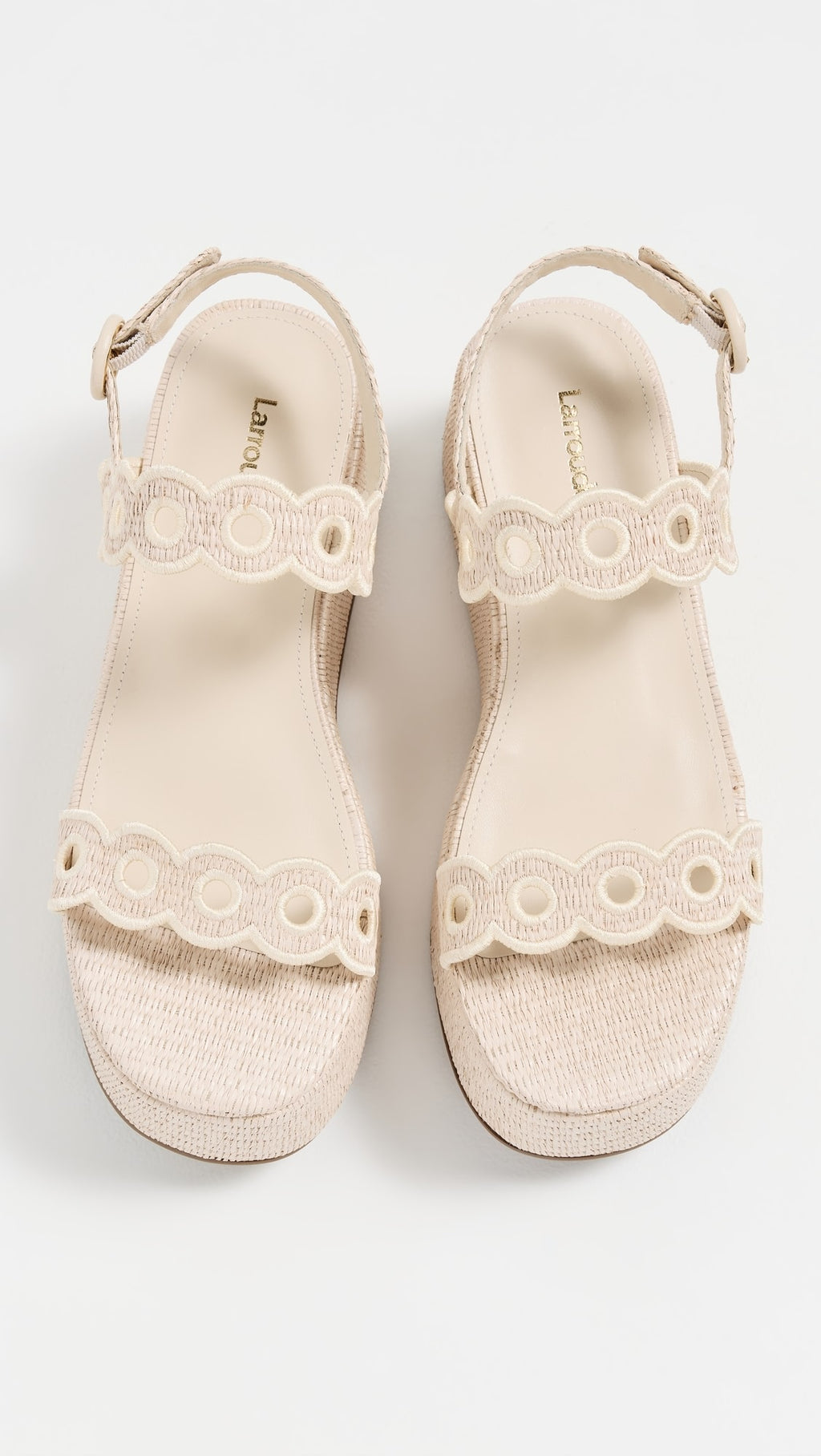 Larroudé Florence Broderie Flatforms Florence Broderie Flatforms