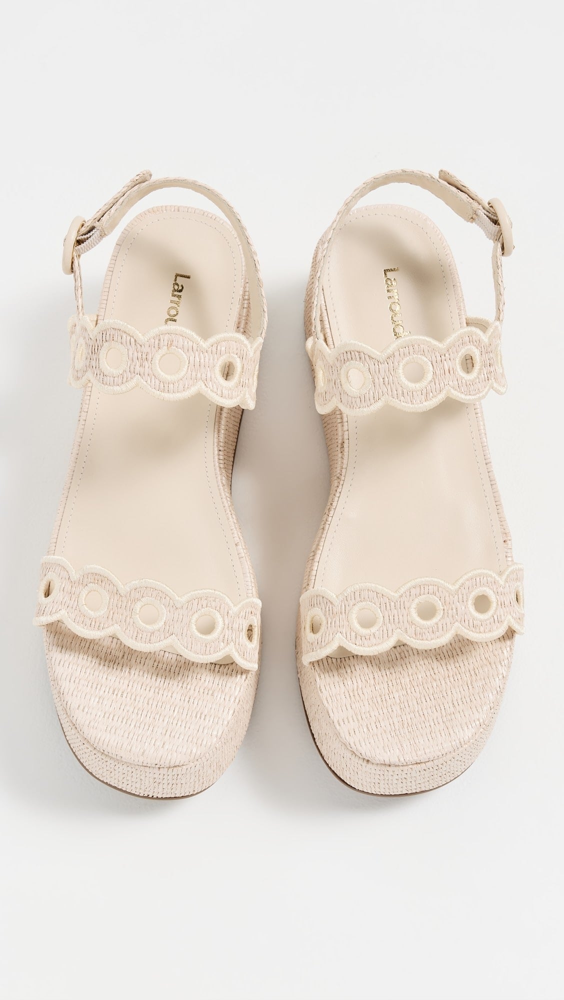 Larroudé Florence Broderie Flatforms Florence Broderie Flatforms