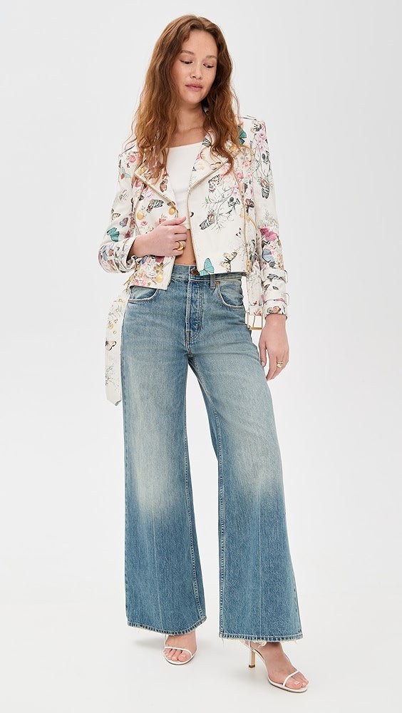 L'AGENCE Billie Belted Leather Jacket