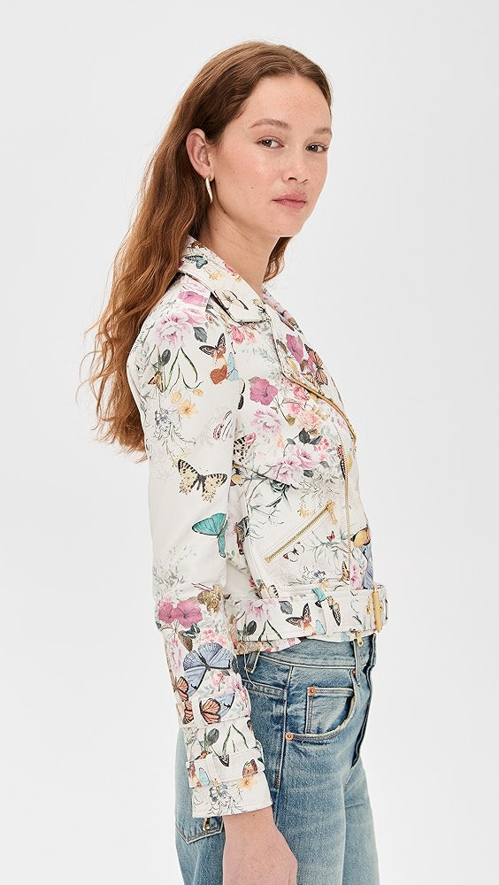 L'AGENCE Billie Belted Leather Jacket