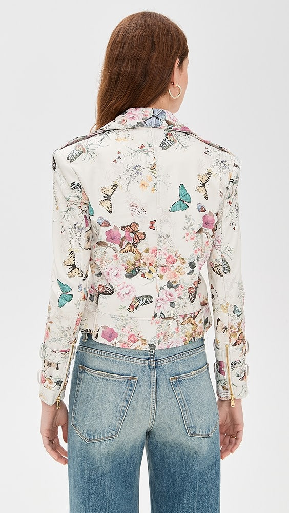 L'AGENCE Billie Belted Leather Jacket