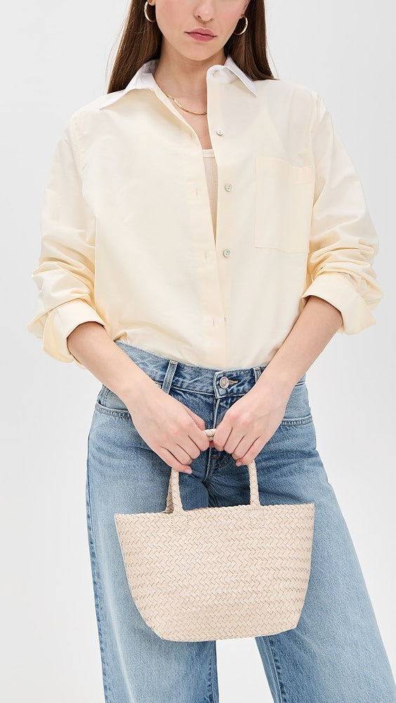 Petit sac fourre-tout tissé à la main Madewell