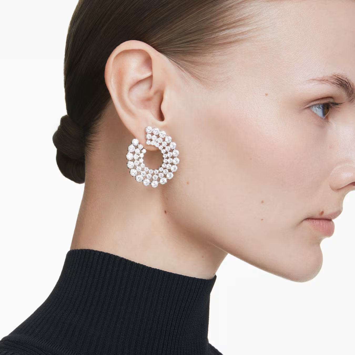 Boucles d'oreilles créoles SWAROVSKI Matrix
