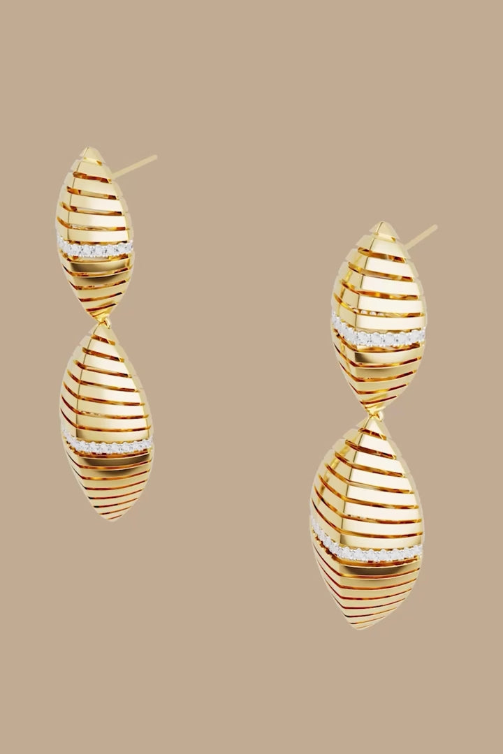 Boucles d'oreilles en rayonne de soleil APM Monaco