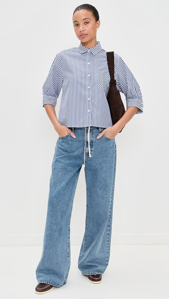 rag &amp; bone Lucia Stripe Poplin