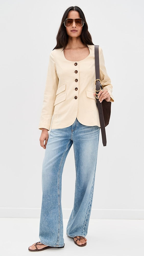 rag &amp; bone Roslyn Linen Blazer