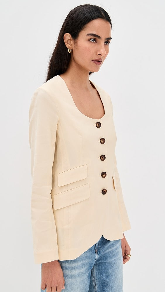 rag &amp; bone Roslyn Linen Blazer