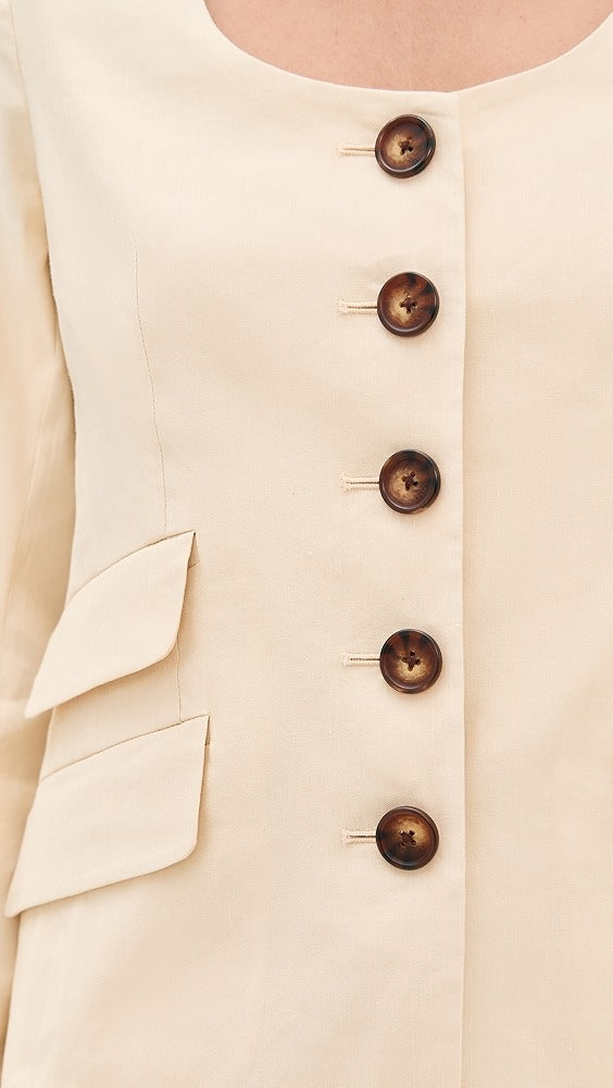 rag &amp; bone Roslyn Linen Blazer