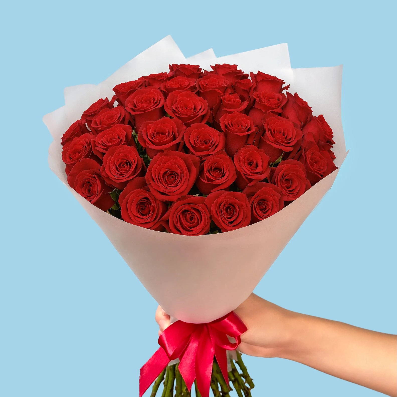 Bouquet de roses rouges Love/35 pièces
