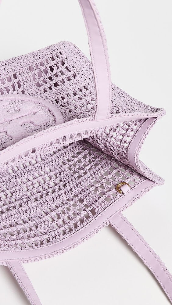Petit sac fourre-tout crocheté à la main Ella de Tory Burch