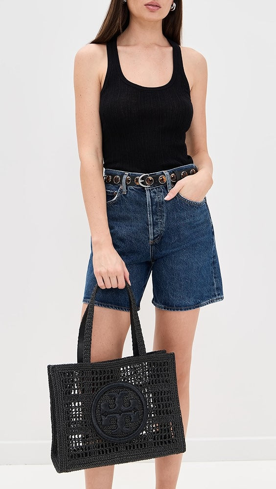 Petit sac fourre-tout crocheté à la main Ella de Tory Burch