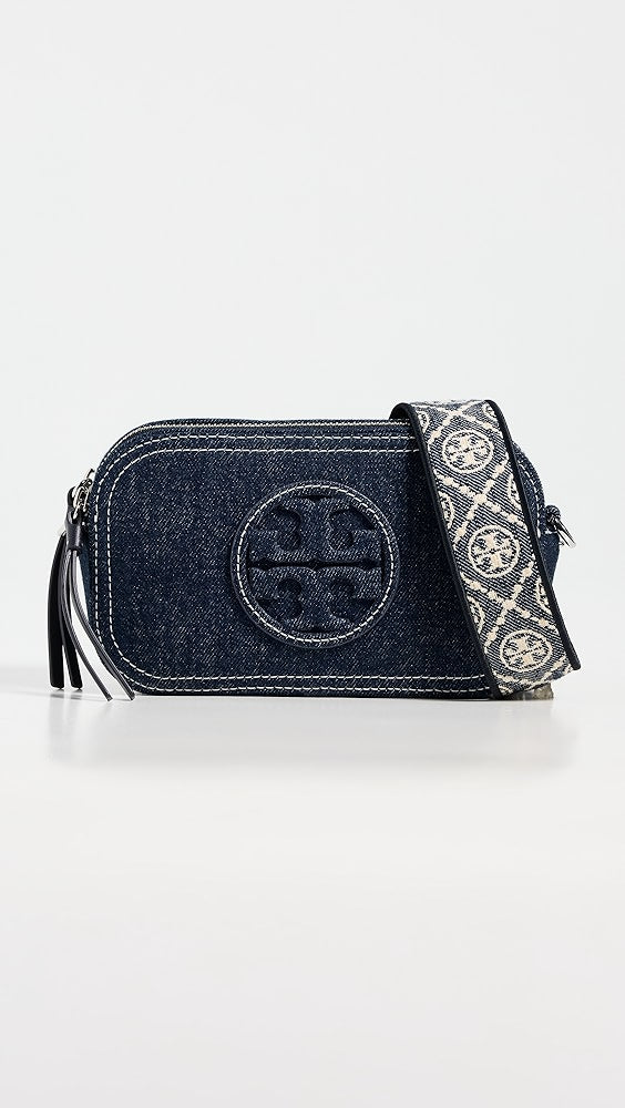 Mini sac bandoulière Miller en denim de Tory Burch
