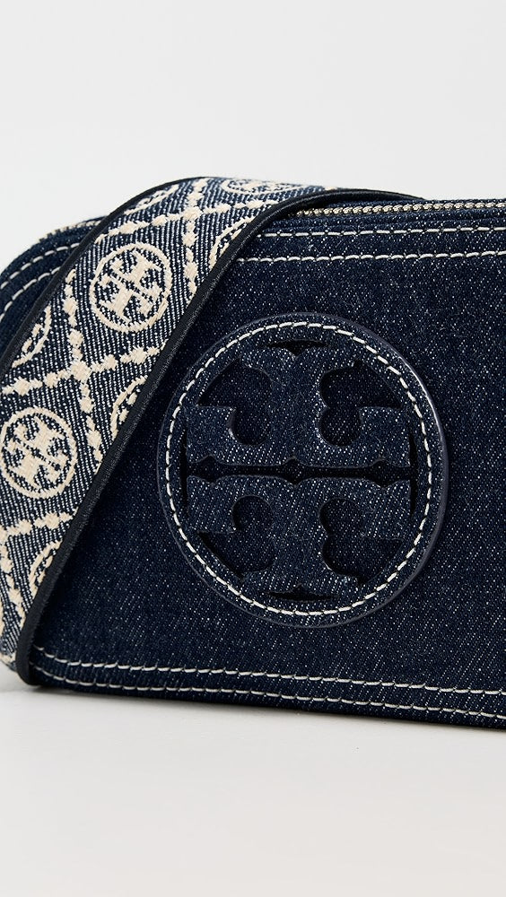 Mini sac bandoulière Miller en denim de Tory Burch