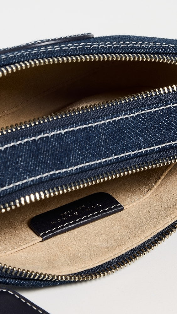Mini sac bandoulière Miller en denim de Tory Burch