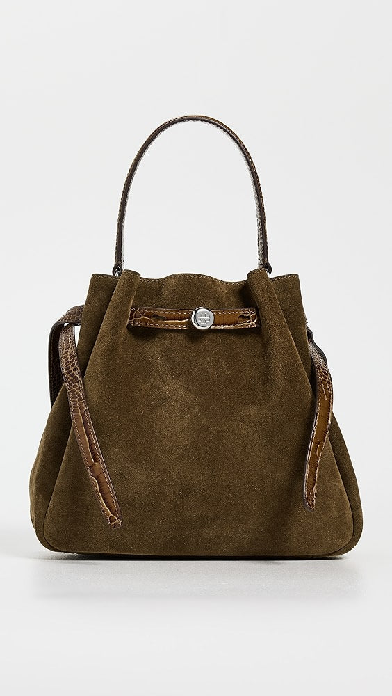 Sac seau en daim Romy de Tory Burch