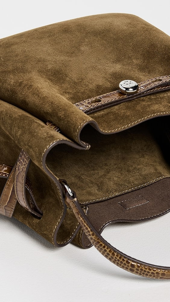Sac seau en daim Romy de Tory Burch