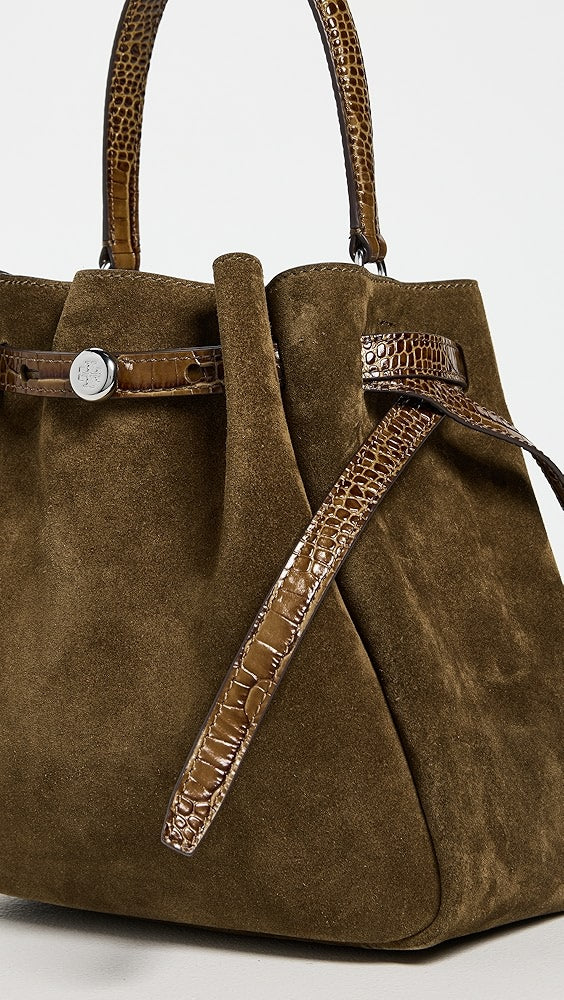 Sac seau en daim Romy de Tory Burch