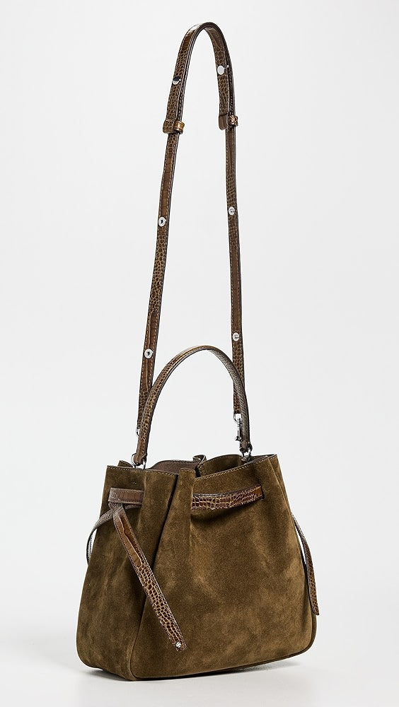 Sac seau en daim Romy de Tory Burch