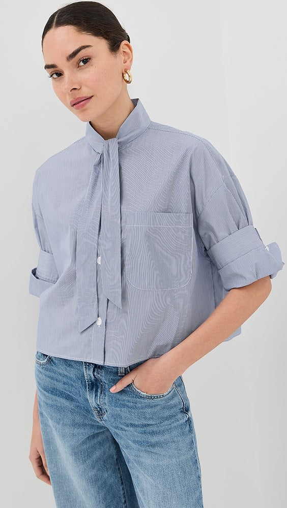 TWP Next Ex with Tie Buttondown