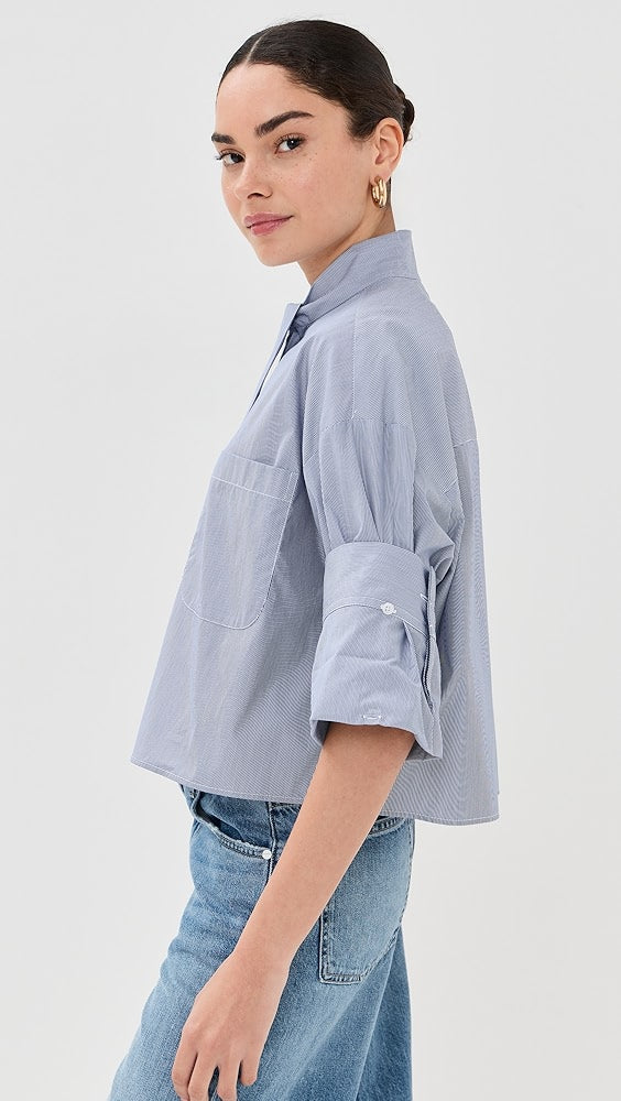 TWP Next Ex with Tie Buttondown