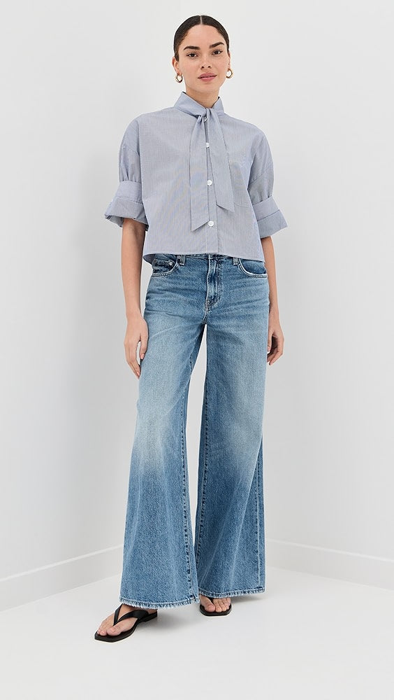TWP Next Ex with Tie Buttondown