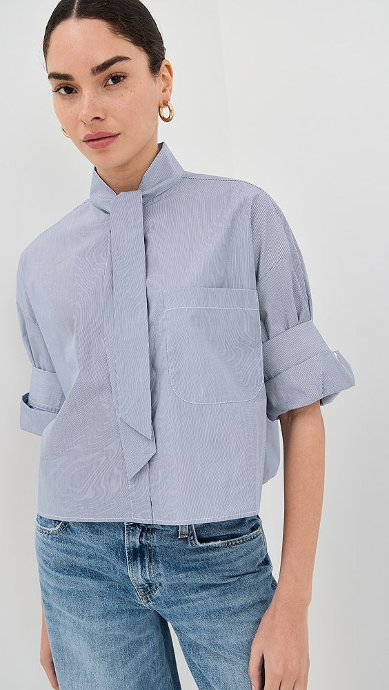 TWP Next Ex with Tie Buttondown